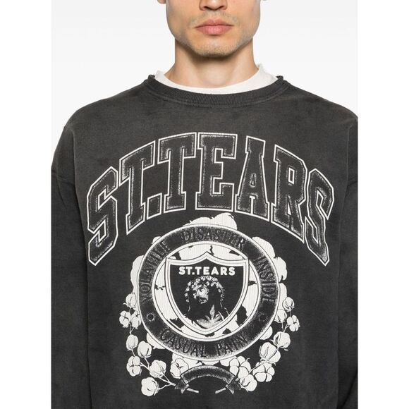 Saint Mxxxxxx Men Logo Cotton Sweatshirt - Picture 5 of 5